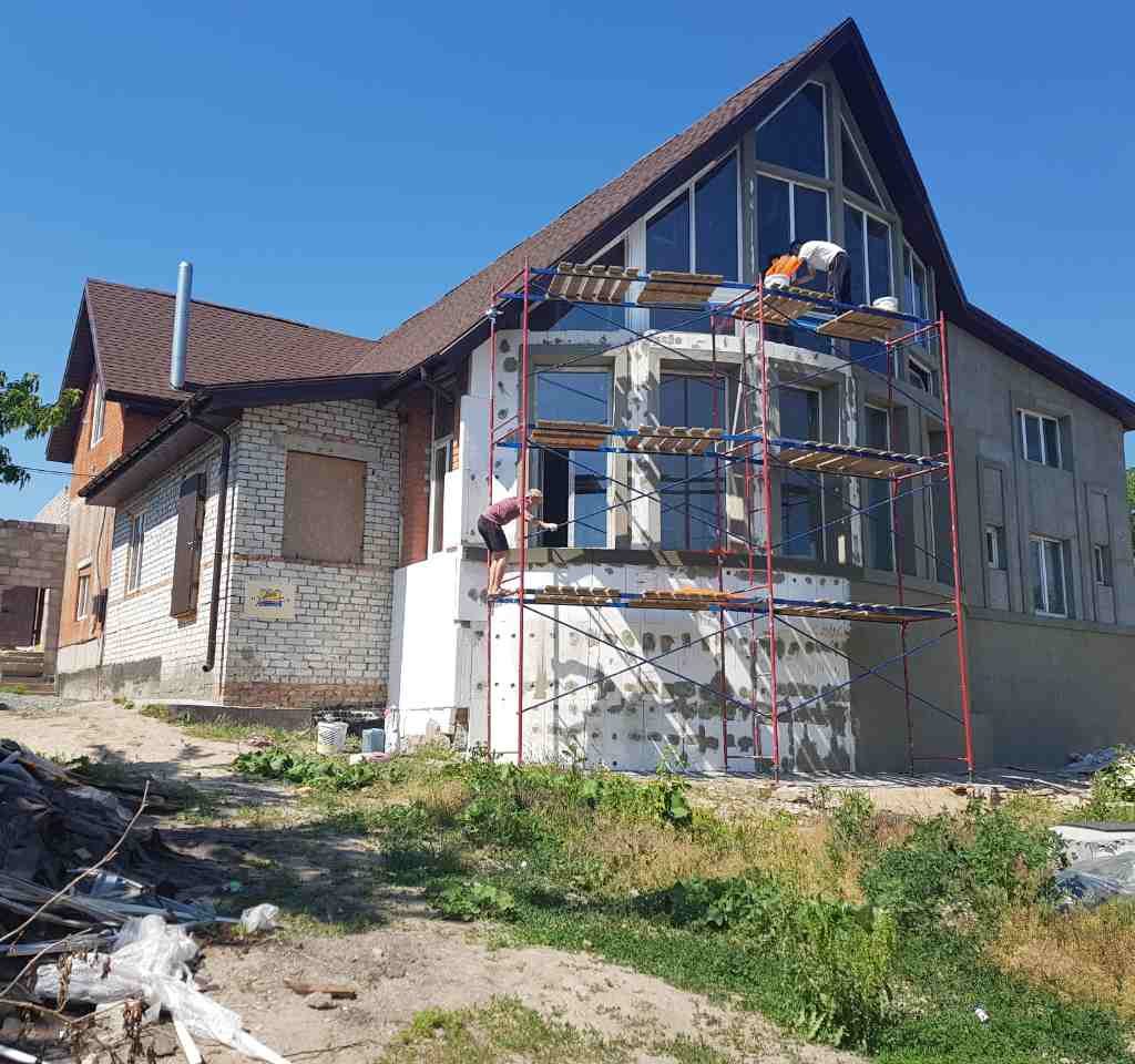 утепление дома неа лесах фото эко фасад днепропетровск